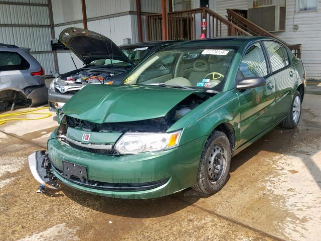 1G8AJ52F34Z213469 - 2004 SATURN ION LEVEL GREEN photo 2