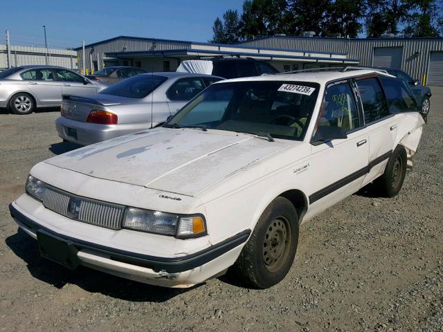 1G3AJ84N3M6302102 - 1991 OLDSMOBILE CUTLASS CR WHITE photo 2