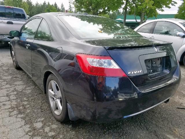 2HGFG12948H503806 - 2008 HONDA CIVIC EXL 黑色 照片 3