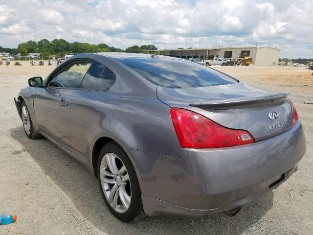 JN1CV6EL3AM153487 - 2010 INFINITI G37 GRAY photo 3