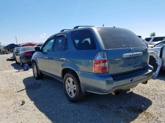 2HNYD18975H532181 - 2005 ACURA MDX TOURIN BLUE photo 3