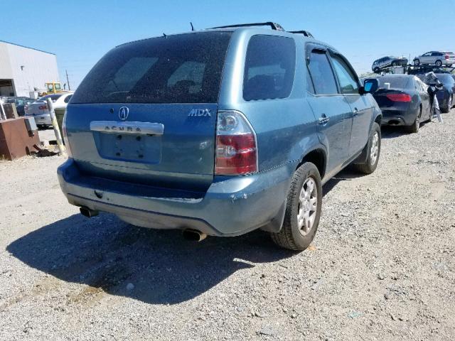 2HNYD18975H532181 - 2005 ACURA MDX TOURIN BLUE photo 4