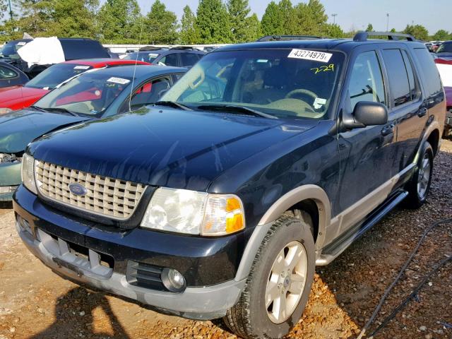 1FMDU74W03UB01075 - 2003 FORD EXPLORER E BLACK photo 2