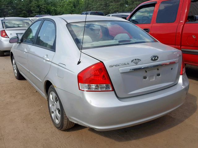 KNAFE121885532325 - 2008 KIA SPECTRA EX SILVER photo 3