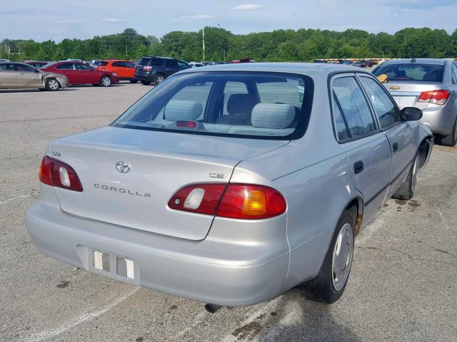 1NXBR12E6YZ377882 - 2000 TOYOTA COROLLA VE GRAY photo 4