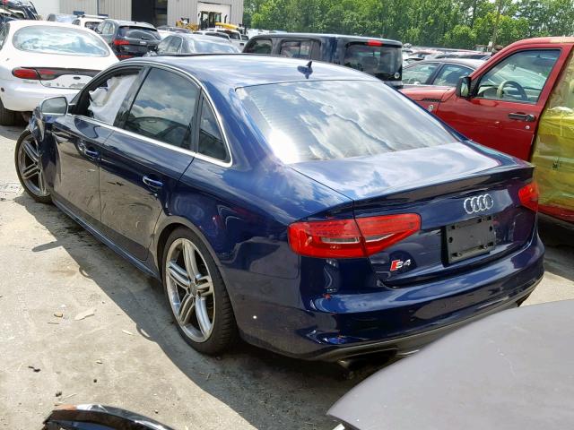 WAUKGBFL6DA138706 - 2013 AUDI S4 PRESTIG BLUE photo 3