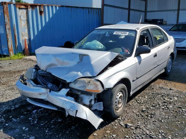 2HGEJ6625TH520307 - 1996 HONDA CIVIC DX SILVER photo 2