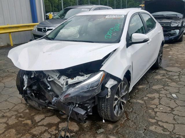 2T1BURHE4HC774528 - 2017 TOYOTA COROLLA L WHITE photo 2