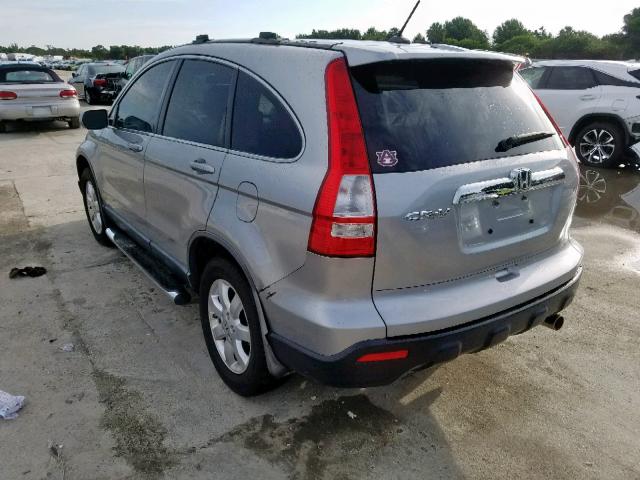 JHLRE38778C043467 - 2008 HONDA CR-V EXL SILVER photo 3