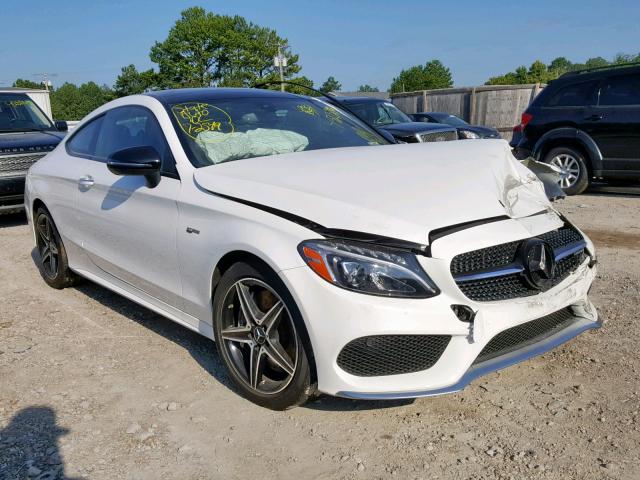 WDDWJ6EB2JF683330 - 2018 MERCEDES-BENZ C 43 4MATI WHITE photo 1