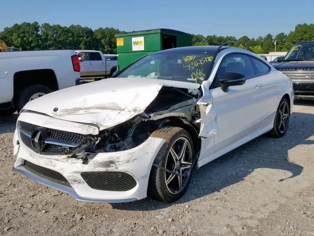 WDDWJ6EB2JF683330 - 2018 MERCEDES-BENZ C 43 4MATI WHITE photo 2