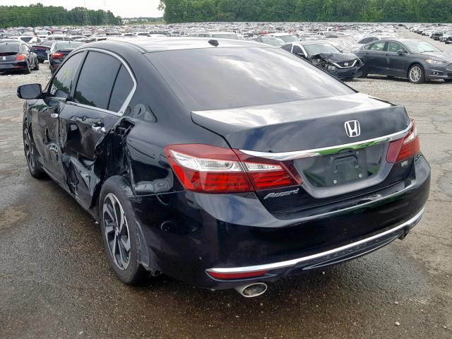 1HGCR3F84HA034158 - 2017 HONDA ACCORD EXL BLACK photo 3