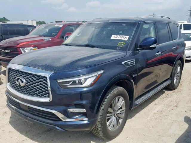 JN8AZ2NF0J9660978 - 2018 INFINITI QX80 BASE BLUE photo 2