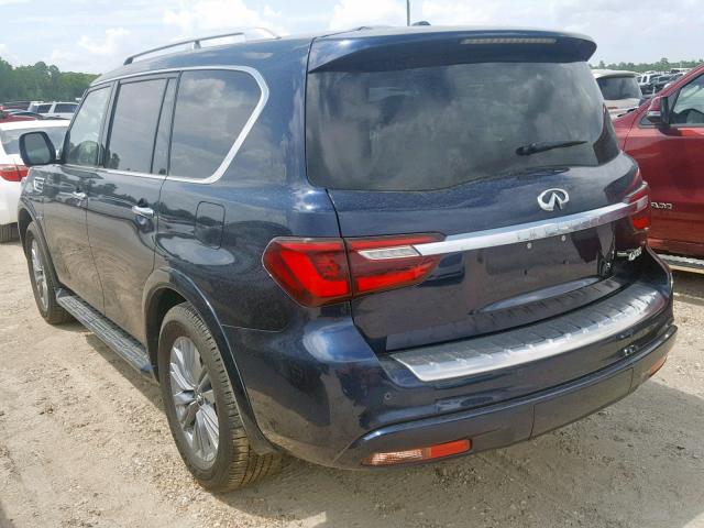 JN8AZ2NF0J9660978 - 2018 INFINITI QX80 BASE BLUE photo 3