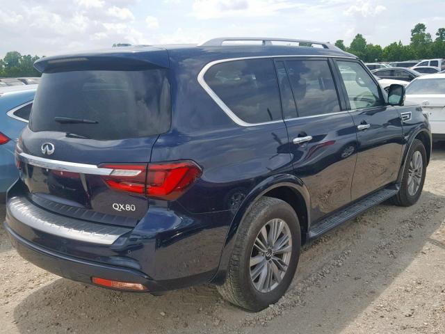 JN8AZ2NF0J9660978 - 2018 INFINITI QX80 BASE BLUE photo 4