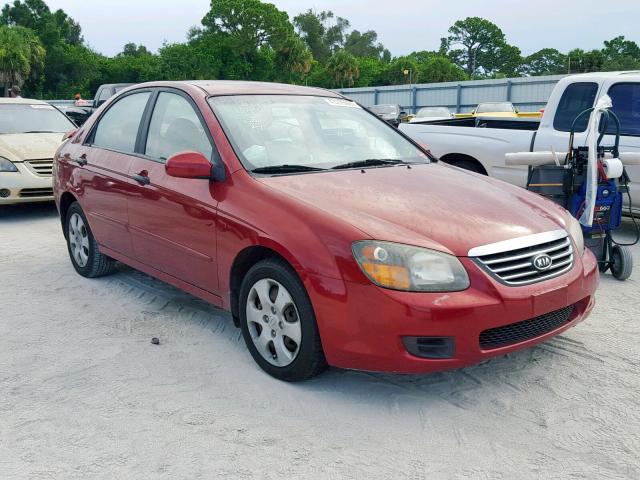 KNAFE221795650468 - 2009 KIA SPECTRA EX RED photo 1