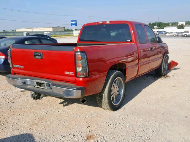 2GTEC19T941179200 - 2004 GMC NEW SIERRA RED photo 4