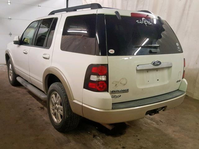 1FMEU7EE6AUA58837 - 2010 FORD EXPLORER E WHITE photo 3