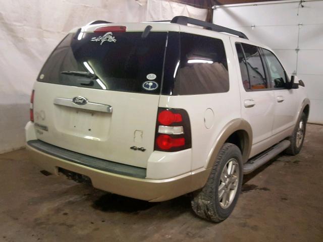 1FMEU7EE6AUA58837 - 2010 FORD EXPLORER E WHITE photo 4