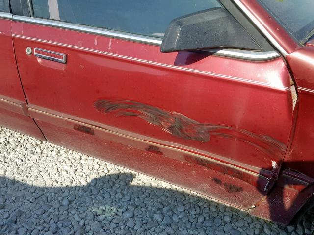 1G3AG55M7R6354620 - 1994 OLDSMOBILE CUTLASS CI Tünd qırmızı foto 10