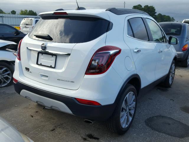 KL4CJASB3JB611624 - 2018 BUICK ENCORE PRE WHITE photo 4