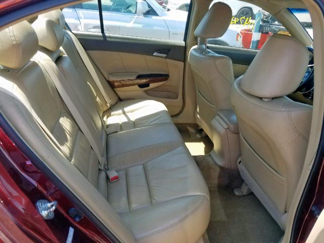 1HGCP26819A136258 - 2009 HONDA ACCORD EXL RED photo 6