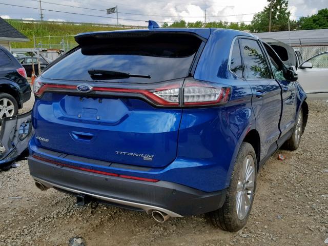 2FMPK4K87JBB49858 - 2018 FORD EDGE TITAN BLUE photo 4