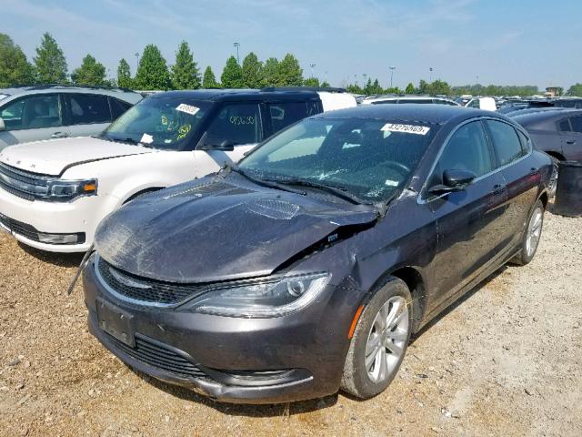 1C3CCCFBXHN509675 - 2017 CHRYSLER 200 LX GRAY photo 2