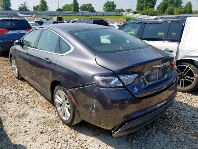 1C3CCCFBXHN509675 - 2017 CHRYSLER 200 LX GRAY photo 3