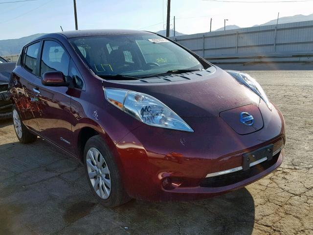 1N4BZ0CP5GC312983 - 2016 NISSAN LEAF SV RED photo 1