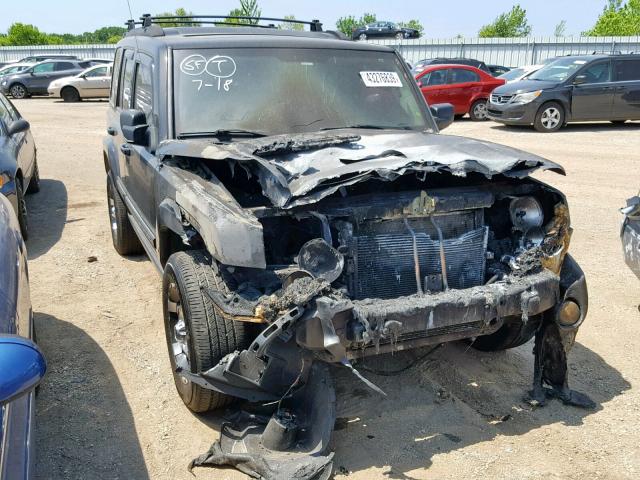 1J8HG48K68C111781 - 2008 JEEP COMMANDER BLACK photo 1