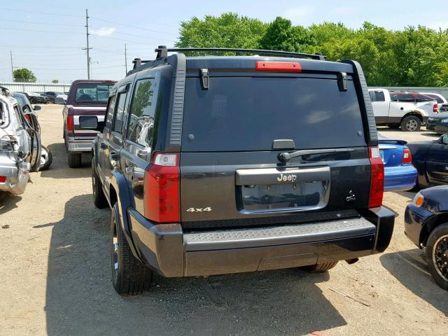 1J8HG48K68C111781 - 2008 JEEP COMMANDER BLACK photo 3