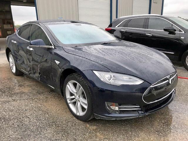 5YJSA1AC1DFP10603 - 2013 TESLA MODEL S BLUE photo 1