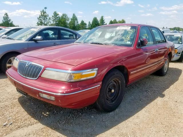 2MELM74WXSX696006 - 1995 MERCURY GRAND MARQ BURGUNDY photo 2