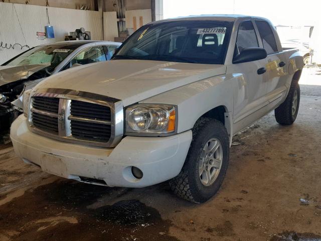 1D7HW48N66S503270 - 2006 DODGE DAKOTA QUA WHITE photo 2