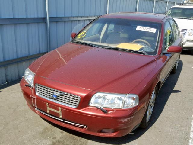 YV1TH59H241372705 - 2004 VOLVO S80 2.5T RED photo 2