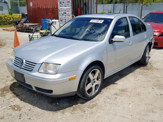 3VWVH69M43M142955 - 2003 VOLKSWAGEN JETTA GLI SILVER photo 2