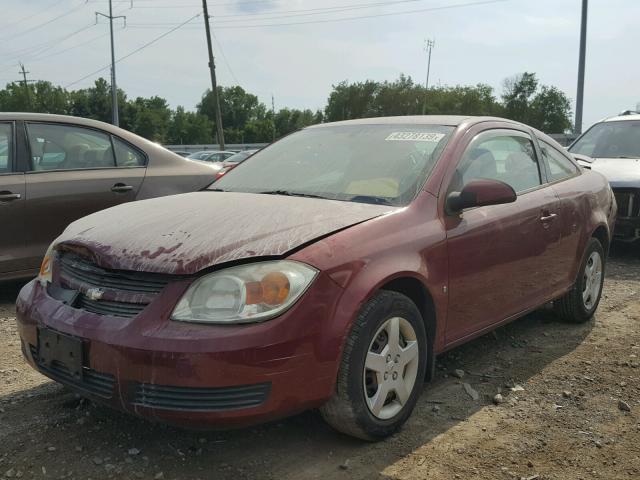 1G1AL15F477279543 - 2007 CHEVROLET COBALT LT RED photo 2