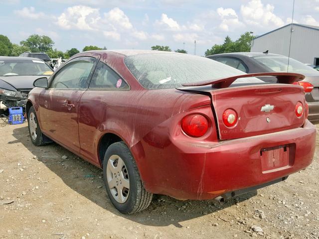 1G1AL15F477279543 - 2007 CHEVROLET COBALT LT RED photo 3