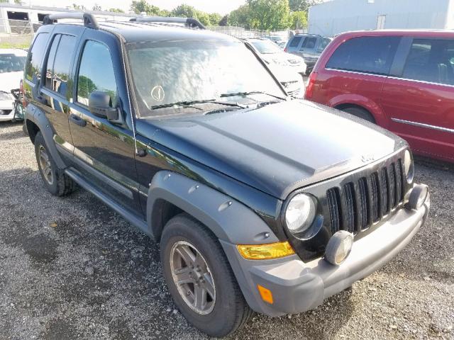 1J4GL38K35W501346 - 2005 JEEP LIBERTY RE BLACK photo 1