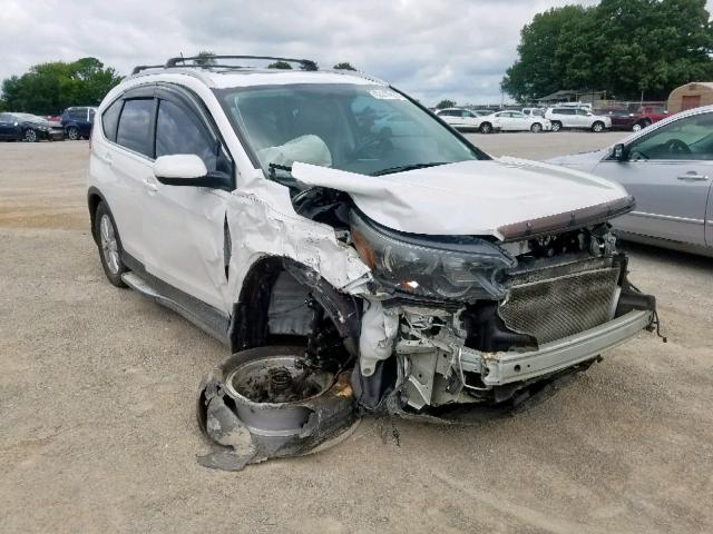 5J6RM3H76DL026163 - 2013 HONDA CR-V EXL WHITE photo 1