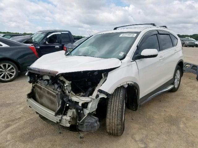 5J6RM3H76DL026163 - 2013 HONDA CR-V EXL WHITE photo 2