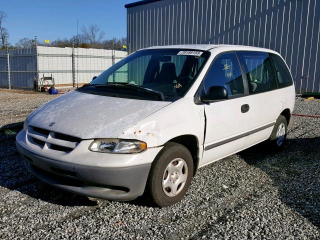 2B4GP25G9YR688316 - 2000 DODGE CARAVAN WHITE photo 2