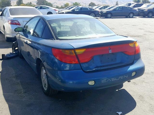 1G8ZY14732Z153560 - 2002 SATURN SC2 BLUE photo 3