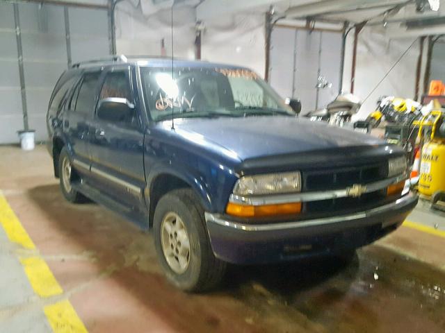 1GNDT13W5Y2296493 - 2000 CHEVROLET BLAZER BLUE photo 1