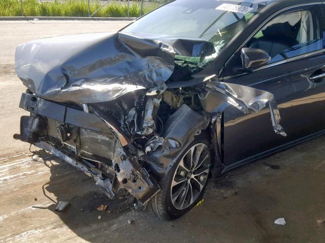 4T1BK1EB8JU281733 - 2018 TOYOTA AVALON XLE GRAY photo 9