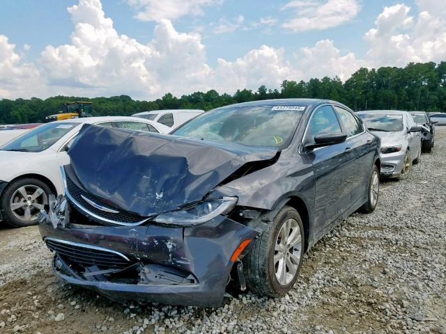 1C3CCCAB9FN596148 - 2015 CHRYSLER 200 LIMITE GRAY photo 2