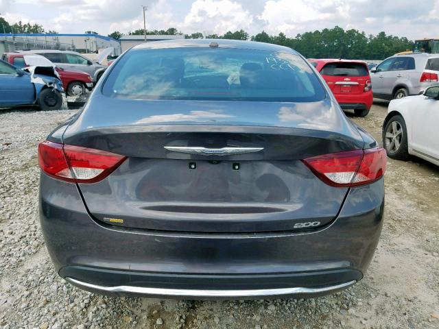 1C3CCCAB9FN596148 - 2015 CHRYSLER 200 LIMITE GRAY photo 9