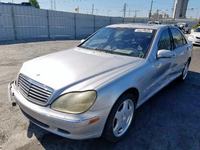 WDBNG75J11A179753 - 2001 MERCEDES-BENZ S 500 SILVER photo 2