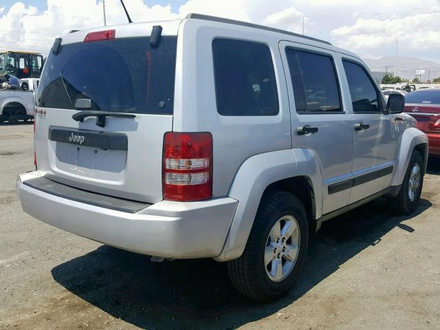 1J4PP2GK3AW107369 - 2010 JEEP LIBERTY SP SILVER photo 4